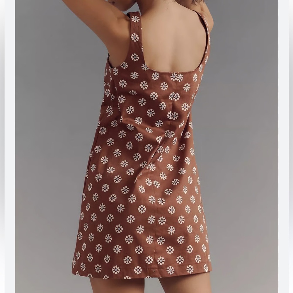 NWT Maeve Sleeveless Square Neck Mini-Dress - Picture 3 of 8